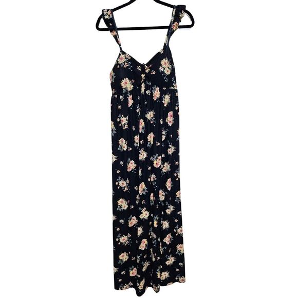 Derek Heart Maternity Empire Waist Jersey Knit Maxi Dress Size L - Picture 1 of 7